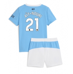 Manchester City Rayan Ait-Nouri #21 Heimtrikot Kinder 2025-26 Kurzarm (+ kurze hosen)