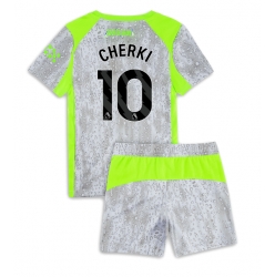 Manchester City Rayan Cherki #10 3rd trikot Kinder 2025-26 Kurzarm (+ kurze hosen)