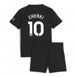 Manchester City Rayan Cherki #10 Auswärtstrikot Kinder 2025-26 Kurzarm (+ kurze hosen)
