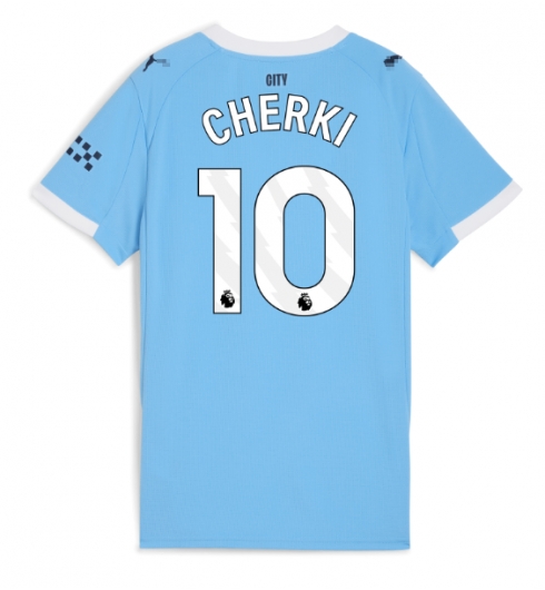 Manchester City Rayan Cherki #10 Heimtrikot Frauen 2025-26 Kurzarm Manchester City Rayan Cherki #10 Heimtrikot Frauen 2025-26 Kurzarm