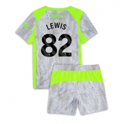 Manchester City Rico Lewis #82 3rd trikot Kinder 2025-26 Kurzarm (+ kurze hosen)