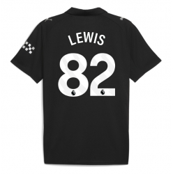 Manchester City Rico Lewis #82 Auswärtstrikot 2025-26 Kurzarm