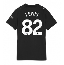 Manchester City Rico Lewis #82 Auswärtstrikot Frauen 2025-26 Kurzarm