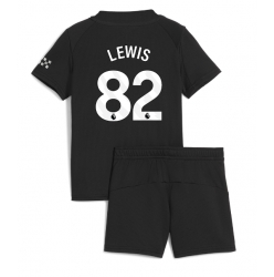Manchester City Rico Lewis #82 Auswärtstrikot Kinder 2025-26 Kurzarm (+ kurze hosen)
