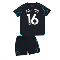 Manchester City Rodri Hernandez #16 3rd trikot Kinder 2023-24 Kurzarm (+ kurze hosen)