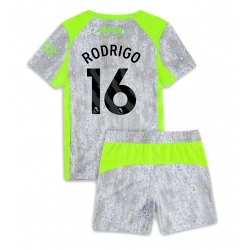 Manchester City Rodri Hernandez #16 3rd trikot Kinder 2025-26 Kurzarm (+ kurze hosen)