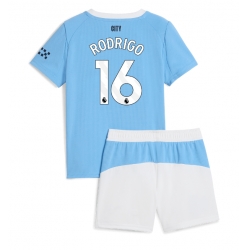 Manchester City Rodri Hernandez #16 Heimtrikot Kinder 2025-26 Kurzarm (+ kurze hosen)