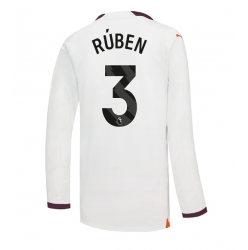 Manchester City Ruben Dias #3 Auswärtstrikot 2023-24 Langarm