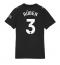 Manchester City Ruben Dias #3 Auswärtstrikot Frauen 2025-26 Kurzarm
