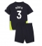 Manchester City Ruben Dias #3 Auswärtstrikot Kinder 2024-25 Kurzarm (+ kurze hosen)