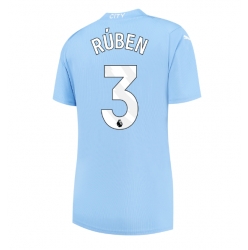 Manchester City Ruben Dias #3 Heimtrikot Frauen 2023-24 Kurzarm