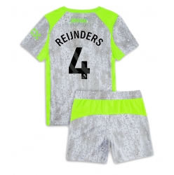 Manchester City Tijjani Reijnders #4 3rd trikot Kinder 2025-26 Kurzarm (+ kurze hosen)