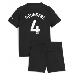 Manchester City Tijjani Reijnders #4 Auswärtstrikot Kinder 2025-26 Kurzarm (+ kurze hosen)