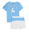 Manchester City Tijjani Reijnders #4 Heimtrikot Kinder 2025-26 Kurzarm (+ kurze hosen)