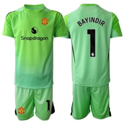 Manchester United Altay Bayindir #1 Torwart 3rd trikot Kinder 2025-26 Kurzarm (+ kurze hosen)