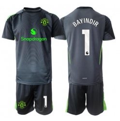 Manchester United Altay Bayindir #1 Torwart Auswärtstrikot Kinder 2025-26 Kurzarm (+ kurze hosen)