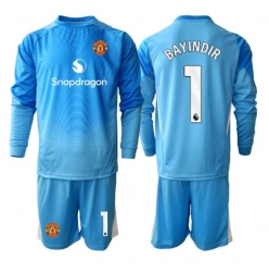 Manchester United Altay Bayindir #1 Torwart Heimtrikot Kinder 2025-26 Langarm (+ kurze hosen)
