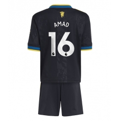 Manchester United Amad Diallo #16 3rd trikot Kinder 2025-26 Kurzarm (+ kurze hosen)