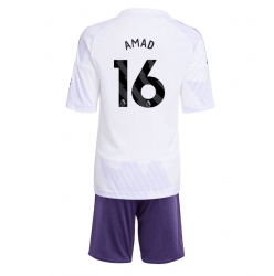 Manchester United Amad Diallo #16 Auswärtstrikot Kinder 2025-26 Kurzarm (+ kurze hosen)