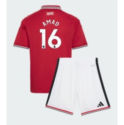 Manchester United Amad Diallo #16 Heimtrikot Kinder 2026-27 Kurzarm (+ kurze hosen)