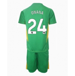 Manchester United Andre Onana #24 Torwart 3rd trikot Kinder 2024-25 Kurzarm (+ kurze hosen)