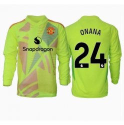 Manchester United Andre Onana #24 Torwart Auswärtstrikot 2024-25 Langarm