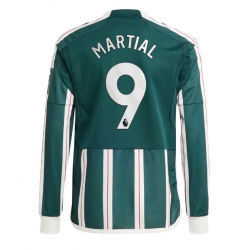 Manchester United Anthony Martial #9 Auswärtstrikot 2023-24 Langarm