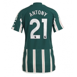 Manchester United Antony #21 Auswärtstrikot Frauen 2023-24 Kurzarm
