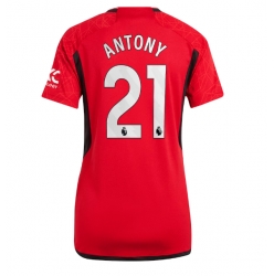 Manchester United Antony #21 Heimtrikot Frauen 2023-24 Kurzarm