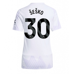 Manchester United Benjamin Sesko #30 Auswärtstrikot Frauen 2025-26 Kurzarm