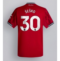 Manchester United Benjamin Sesko #30 Heimtrikot 2025-26 Kurzarm