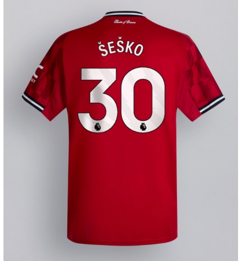 Manchester United Benjamin Sesko #30 Heimtrikot 2025-26 Kurzarm Manchester United Benjamin Sesko #30 Heimtrikot 2025-26 Kurzarm
