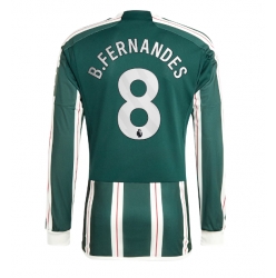 Manchester United Bruno Fernandes #8 Auswärtstrikot 2023-24 Langarm