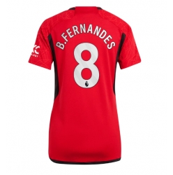 Manchester United Bruno Fernandes #8 Heimtrikot Frauen 2023-24 Kurzarm