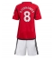 Manchester United Bruno Fernandes #8 Heimtrikot Kinder 2023-24 Kurzarm (+ kurze hosen)
