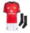 Manchester United Bruno Fernandes #8 Heimtrikot Kinder 2025-26 Kurzarm (+ kurze hosen)