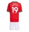 Manchester United Bryan Mbeumo #19 Heimtrikot Kinder 2025-26 Kurzarm (+ kurze hosen)
