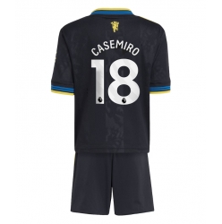 Manchester United Casemiro #18 3rd trikot Kinder 2025-26 Kurzarm (+ kurze hosen)