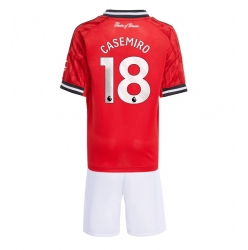 Manchester United Casemiro #18 Heimtrikot Kinder 2025-26 Kurzarm (+ kurze hosen)