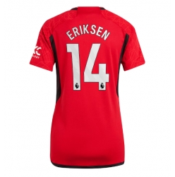 Manchester United Christian Eriksen #14 Heimtrikot Frauen 2023-24 Kurzarm