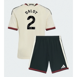 Manchester United Diogo Dalot #2 3rd trikot Kinder 2026-27 Kurzarm (+ kurze hosen)