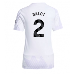 Manchester United Diogo Dalot #2 Auswärtstrikot Frauen 2025-26 Kurzarm