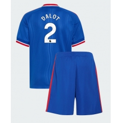 Manchester United Diogo Dalot #2 Auswärtstrikot Kinder 2026-27 Kurzarm (+ kurze hosen)