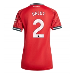 Manchester United Diogo Dalot #2 Heimtrikot Frauen 2025-26 Kurzarm