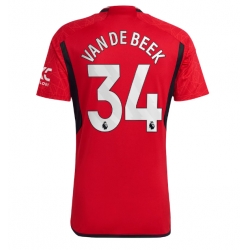 Manchester United Donny van de Beek #34 Heimtrikot 2023-24 Kurzarm