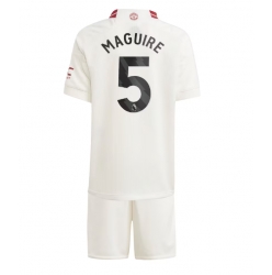 Manchester United Harry Maguire #5 3rd trikot Kinder 2023-24 Kurzarm (+ kurze hosen)