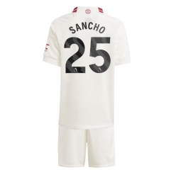 Manchester United Jadon Sancho #25 3rd trikot Kinder 2023-24 Kurzarm (+ kurze hosen)