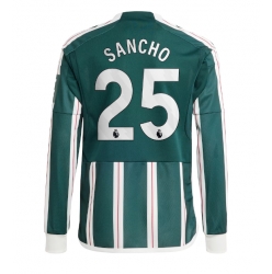 Manchester United Jadon Sancho #25 Auswärtstrikot 2023-24 Langarm