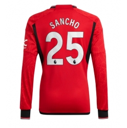 Manchester United Jadon Sancho #25 Heimtrikot 2023-24 Langarm