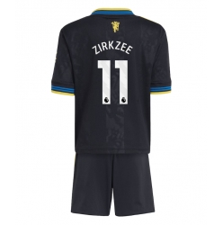 Manchester United Joshua Zirkzee #11 3rd trikot Kinder 2025-26 Kurzarm (+ kurze hosen)